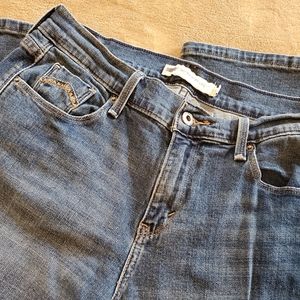 Levi's 505 Straight Legs Blue Jeans
